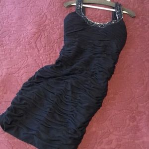 NWT Cache Navy Ruched Sheath Dress - Size 2
